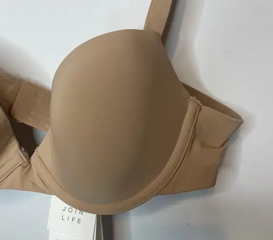 Oysho NWT Bra 34A Tan Underwire Solid Lightly Lined Intimates Feminine Padded