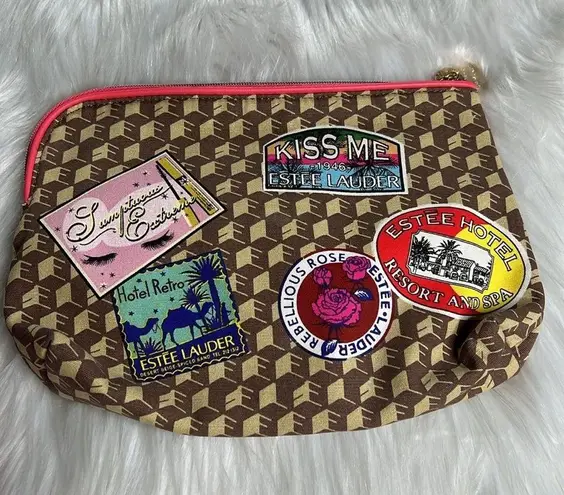 Estée Lauder  Hotel Sticker Print Makeup Bag