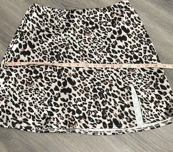 Princess Polly  Yates Satin Leopard Mini Skirt Size 4