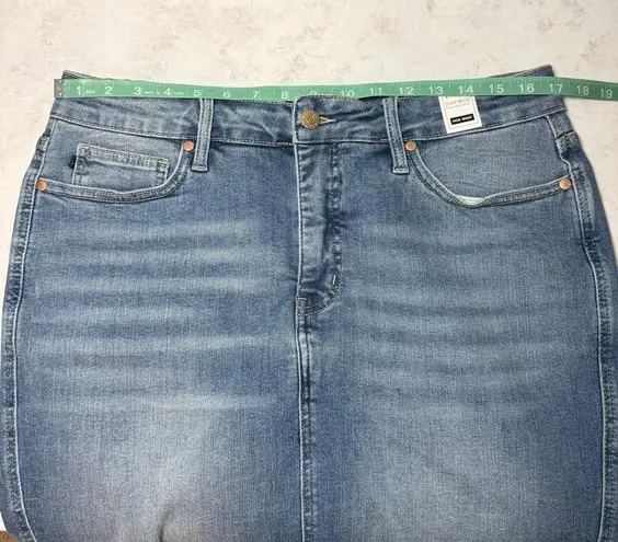 Judy Blue NWT Denim Tummy Control High Waist Skirt Size 1XL Blue
