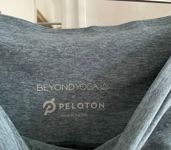 Beyond Yoga x Peloton Heathered Light Blue Caught in the Midi Leggings