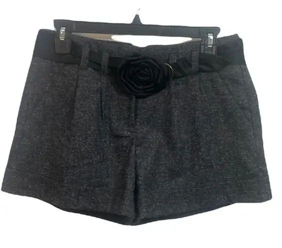 Elle  Grey Rose Detail Shorts