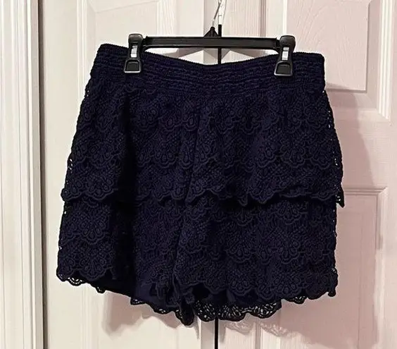 Justice Navy Lace Women's Shorts