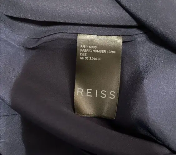 Reiss Sz 4 Navy Jumpsuit Romper With Pockets