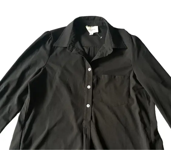 Tuckernuck Pomander Place Black Crepe Callahan Shirt Dress Women’s Size Large