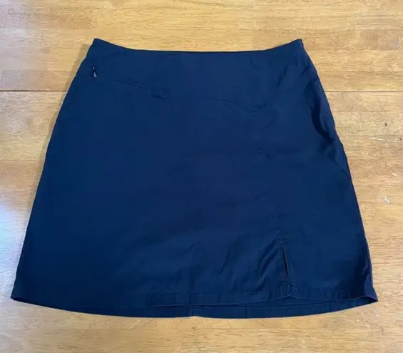 Patagonia  Black Tech Skort Zip Pocket Stretch Golf Tennis Duway Skirt , Size S