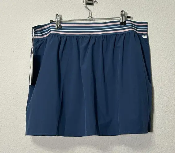 Johnny Was NEW Calme Endurance Pleated Tennis Skirt Blue $98 Size 2XL Curvy