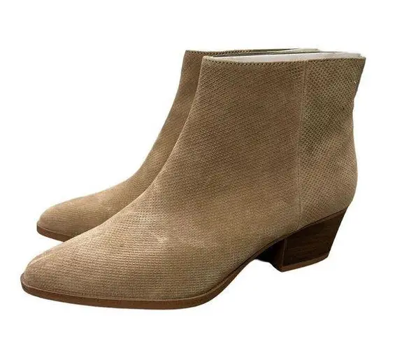 Michael Shannon  Lesley Tan Beige Leather Bootie Heels Size 11 Women’s New