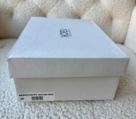 Nordstrom Rack  Women’s White Metallic Declan Sneaker Size 8 - Image 7