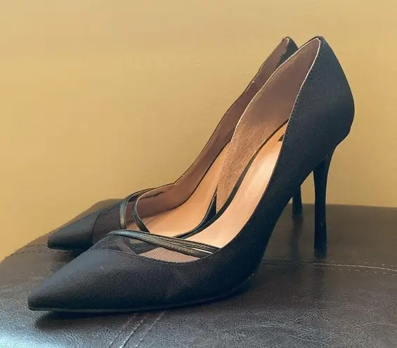 ZAC Zac Posen Valerian Half d’Orsay Heels Black Size 7.5