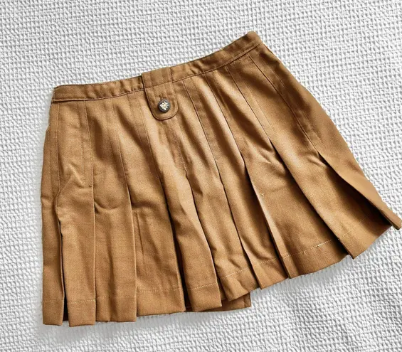 Sutton Studio wool pleated mini skirt