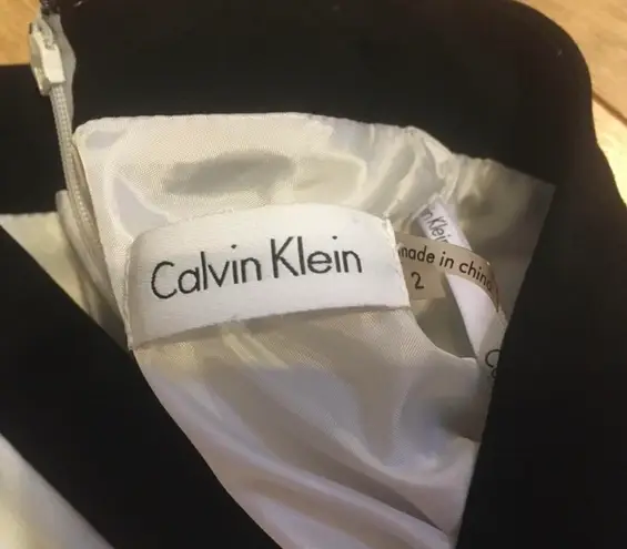 Calvin Klein Black And White Dress