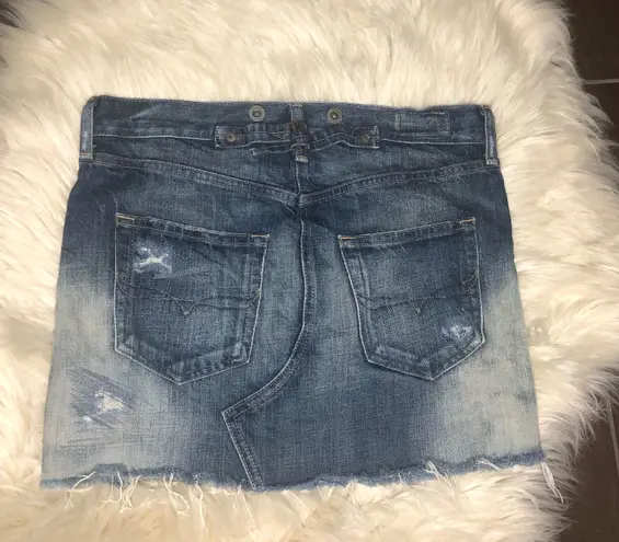 Ralph Lauren polo distressed denim skirt sz 26