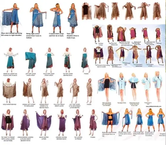 Boutique Reversible Maxi Wrap Skirt BINS402