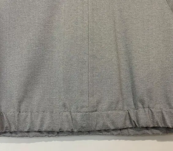 Prologue Women’s Short Sleeve Cropped Blouse Top Grey Size Small EUC