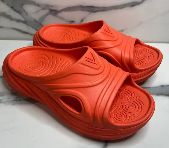 Vionic Unisex Orange Cove RX Recovery Slides Sandals Men's Sz 6 Women's Sz 8 EUC