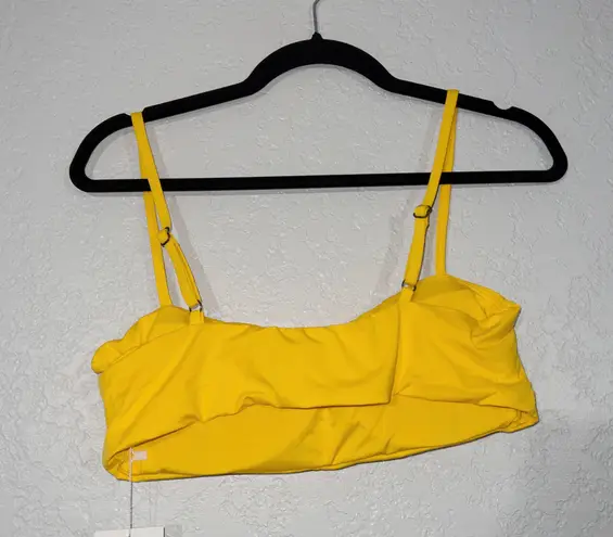 ANDIE NWT Sunbeam Yellow The Newport Swimsuit Top Size Large