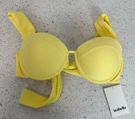 NWT Arabella London The Modern Bustier Bra Women's Size Medium Sunbeam yellow