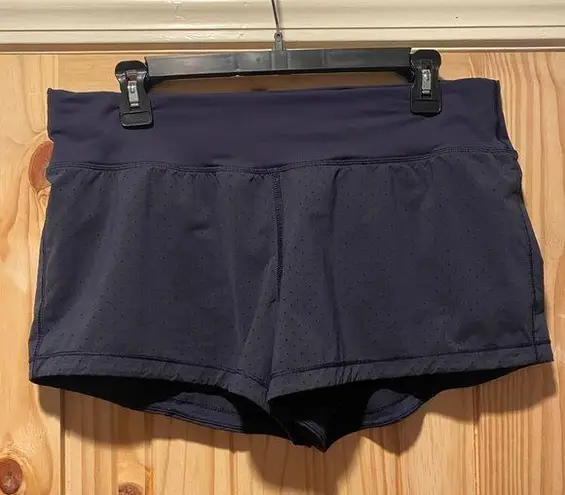 Lululemon  Final Lap Navy Blue Mesh Shorts 2.5” Women’s Size 10