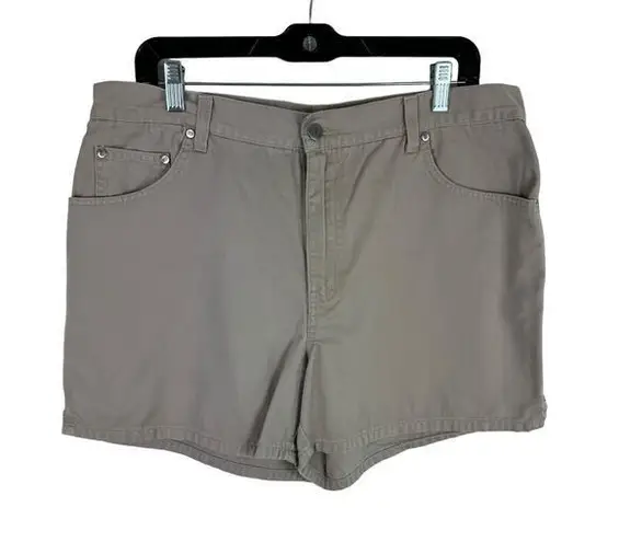 Bill Blass Vintage 100% Cotton Tan High Rise Denim Shorts Size 14P