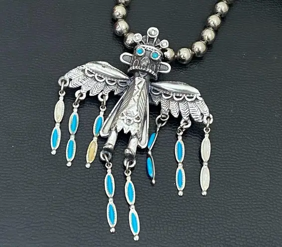 Vintage Faux Turquoise Silver - Image 4