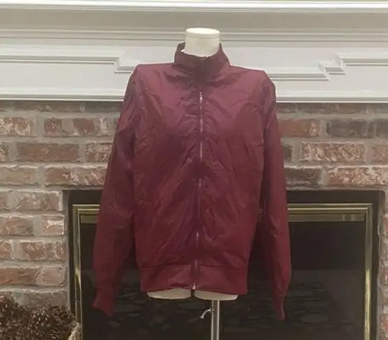 Prince + Fox maroon red athletic windbreaker jacket / S / Excellent condition Purple
