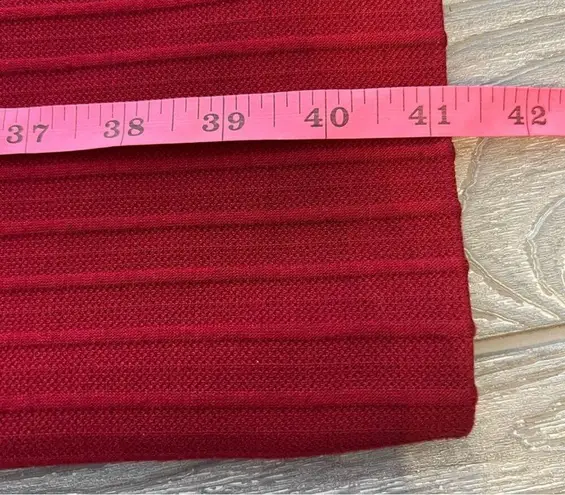 Hugo Boss Hadea Textured Jersey Sheath Dress Red