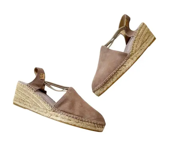 Toni Pons Espadrille Tremp Taupe Wedge Sandals Taupe Size 10 NWT Tan