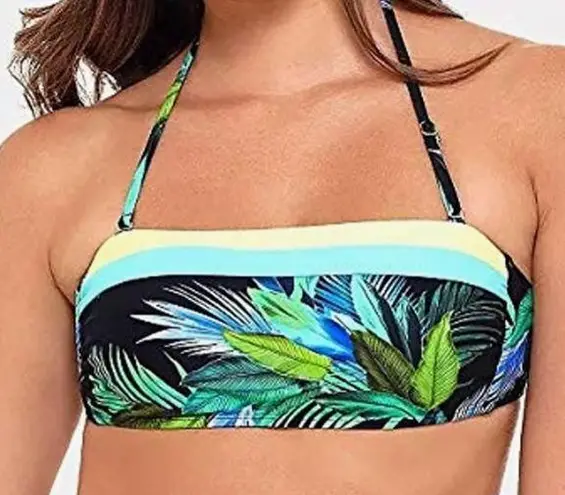 The Cove Salt+ Tropic Glo Bandeau Floral Swim Top