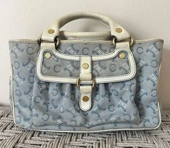 CELINE  Macadam Boogie Sky Handbag