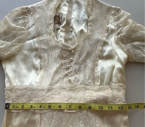 Gunne Sax Vintage Satin Wedding Dress