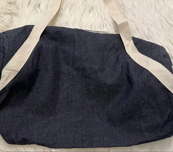 Private Party Gym & Juice Denim Duffle Bag
