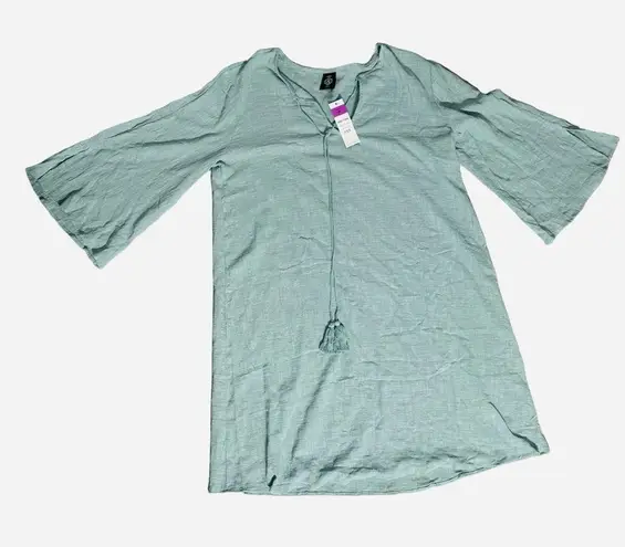 Agnes & Dora NWT Tassel Cover Up Green XL Sustainable Resortwear Vacay Coastal