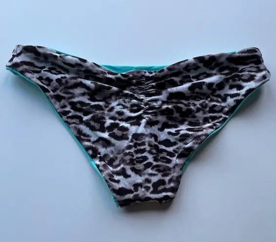 Becca Adela Reversible Animal Print Swim Bottom XS
