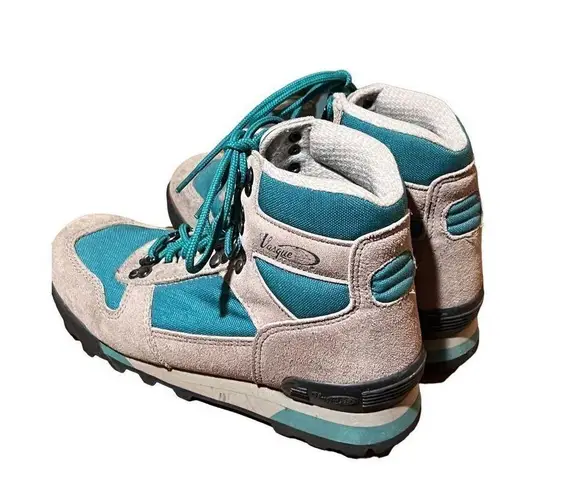 New Vintage Vasque 7591 Khaki Green Suede Hiking Boots Clarion 88 Goretex 9.5