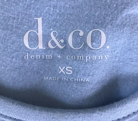 Denim & Co. Blue/White Striped Maxi Dress sz XS Blue