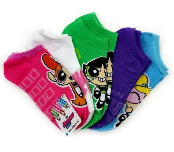 Cartoon Network PowerPuff Girls Womens No Show Socks Power Puff Girls Y2K Gift