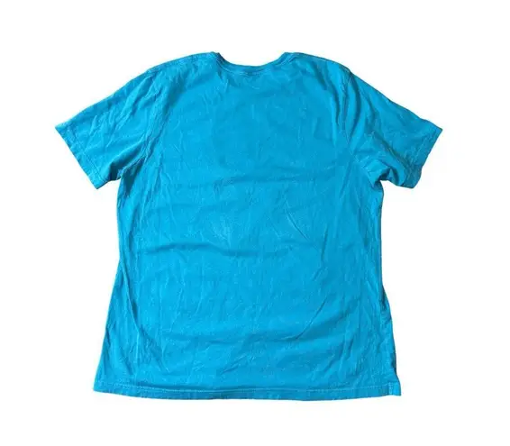 Handmade Witchy Peace Sign Wildflowers Boho Blue T