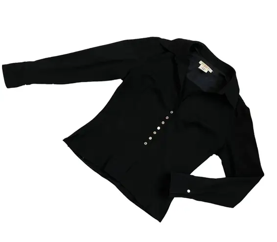 Vertigo Paris Vintage black snap button down top