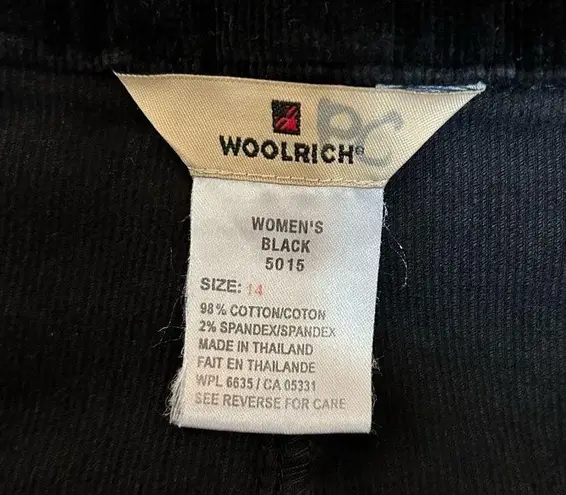 Woolrich Black Corduroy Skirt