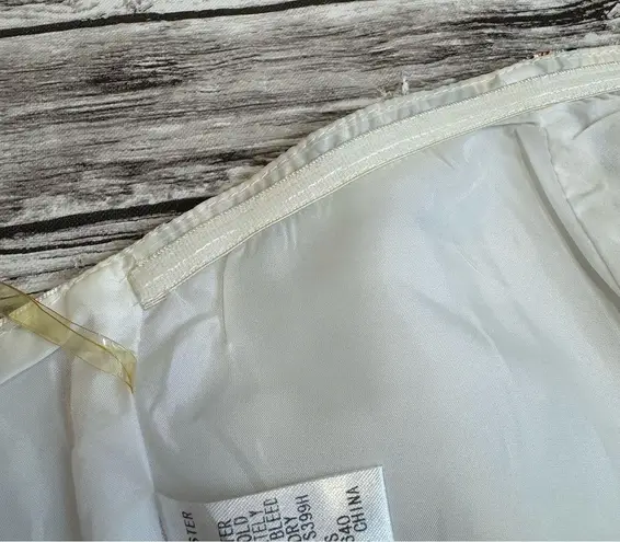 L'atiste by Amy Women's Strapless Bandeau Top S SM Small Ivory Pink Green Brown White