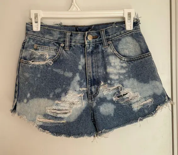 Forever 21 High Waisted Distressed Denim Shorts