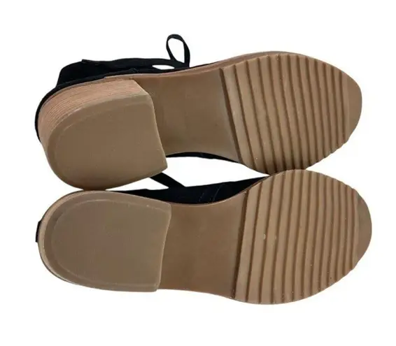 Caslon * Booties Womens 35 Black Suede Leather Ankle Heeled Whimsigoth Festival