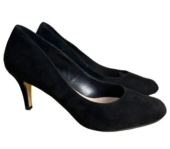 Dune London Black Suede Pumps Stiletto Heels Size 38 US 8