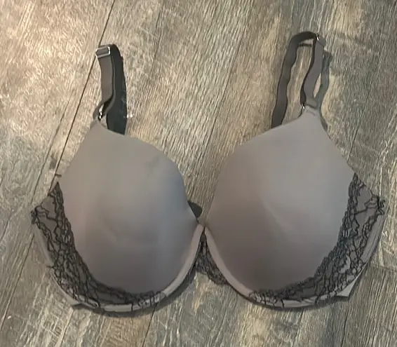 Soma Women’s Memorable Full Coverage Lace Trim Bra Mocha Size 36DDD Convertible - Image 1