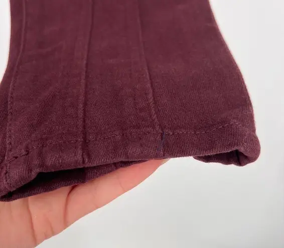 DL1961 Florence Ankle Skinny Jean in Burgundy Size 24 NWT