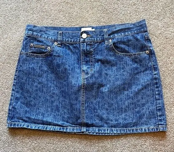 Calvin Klein  Vintage Denim Stone Wash Jean Skirt 11