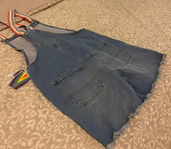 Take Pride Pride Adult Rainbow Shortalls
