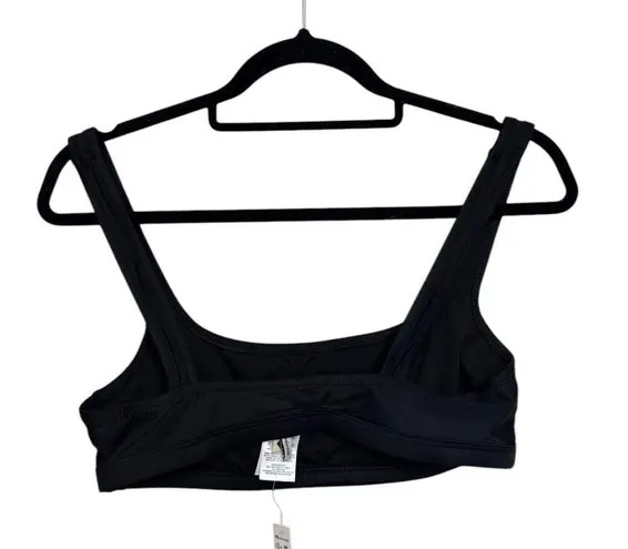 Madewell NWT  Second Wave Balconette Bikini Top in True Black - Size M