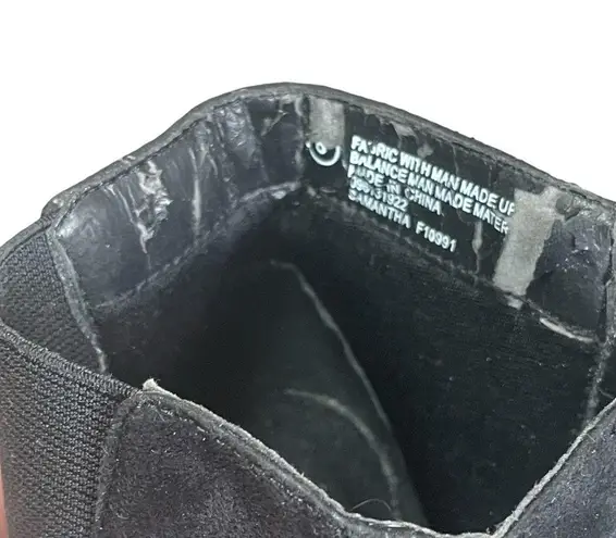 Isaac Mizrahi for Target Black Faux Suede Ankle Boots Heels Booties Size 8